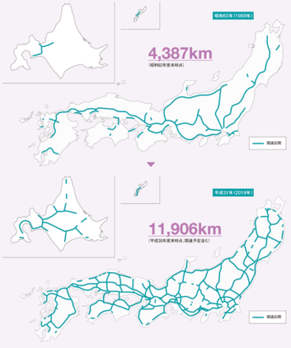 平成の巨大交通インフラをふりかえる　高速道路2.7倍 新幹線1.5倍に