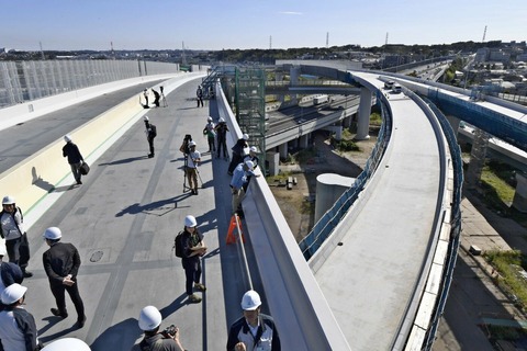 【道路】横浜北西線、開通は２０年３月　工事順調、予定前倒し  東名高速 第三京浜を結ぶ