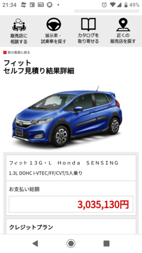 新しいホンダFITカッコいいなと思って見積もりしたら300万したwwwww