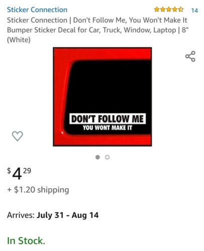 車の後ろに貼っても許されるステッカーwwwwwwwwwwwwwwwwwwwwwwwwwwwwwwwwwwwwwwwwwwwwww