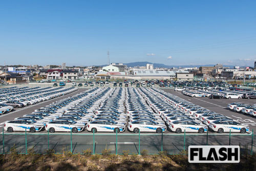 【悲報】トヨタMIRAIの完成車400台総額30億円が野ざらしで放置