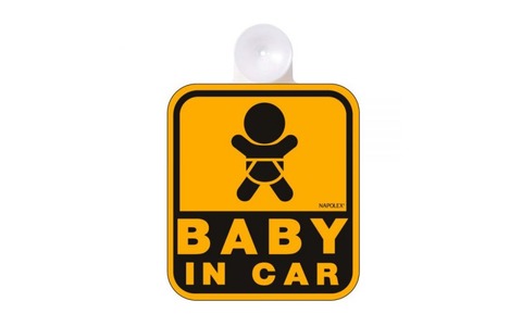 車「baby in car」←だから何感が凄すぎて草