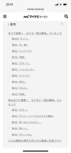 【悲報】モテない趣味で「車」が第3位に選ばれるwwwwwwwwwwwww