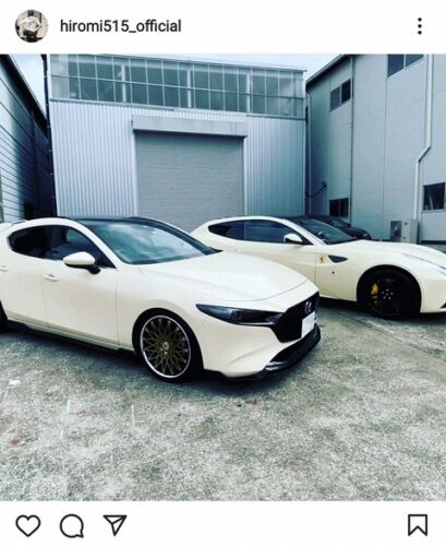 【朗報】ヒロミ「MAZDA3」を愛車の「フェラーリFF」風にカスタム　「カワイイ」とご満悦