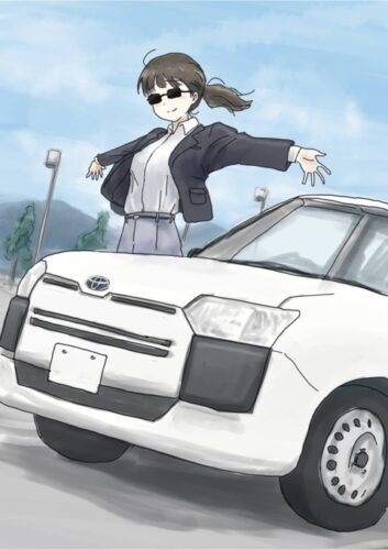 女の子「あたしの車、ついに納車されました～！」ﾊﾟｼｬ