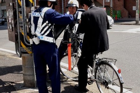 全国の警察　自転車取り締まりへ　悪質違反には積極的に赤切符