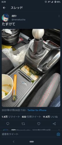 【画像】ツイッター民、車を犠牲にする