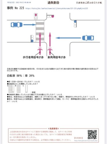 【悲報】信号無視の自転車さん、車に跳ねられ信じられないくらい吹っ飛ぶwwwwwwwww