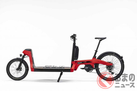 トヨタが異形の「新型自転車」発表！ ヤマハ製モーター搭載で荷物をガンガン運搬
