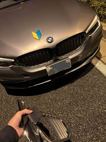 🔰マークの運転手さん「ディズニー裏で時速100kmで曲がりきれずポールにぶつけちゃった〜」