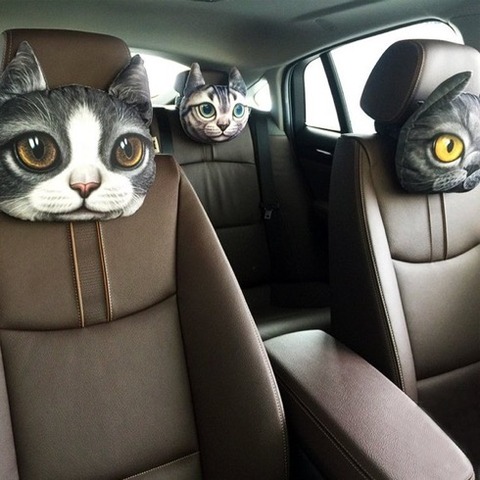 車のシートに猫のクッション付けてる人いるでしょ？