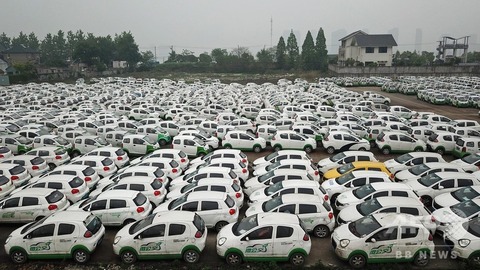 【悲報】中国で電気自動車(EV)の墓場が急増してるらしいぞ・・・・