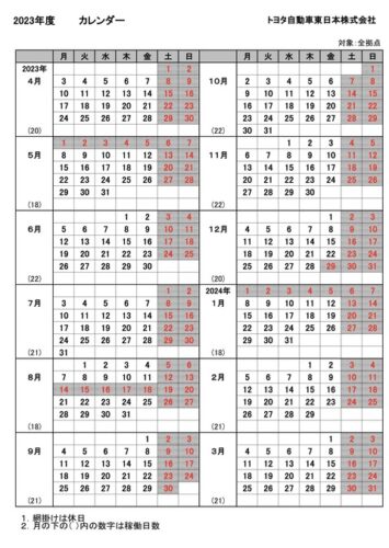 【悲報】トヨタカレンダー、「人間性を奪う」と話題にｗｗｗｗｗ