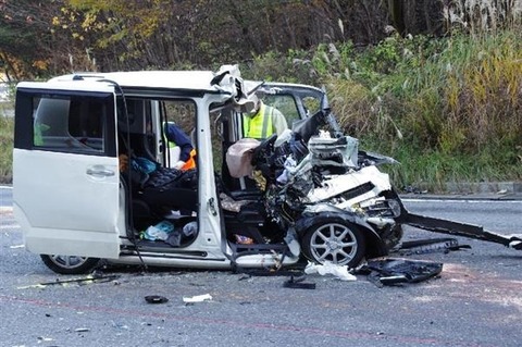 【画像】『軽自動車』の死亡率、普通車の３倍以上だと判明するｗｗｗｗｗ