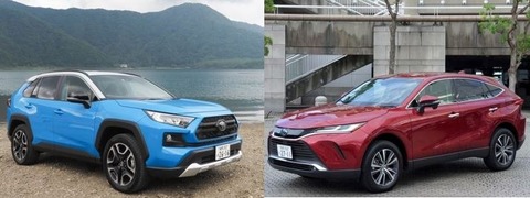 中古『SUV』が欲しいワイ、ラブ4先代NX先代ハリアーで迷ってるんだけどｗｗｗｗ