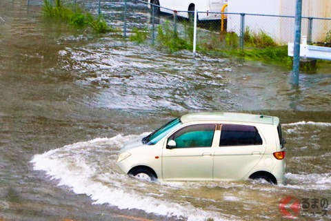 『田舎民』←何で台風とか大雨のときに車に乗って沈んでるの？？？？？