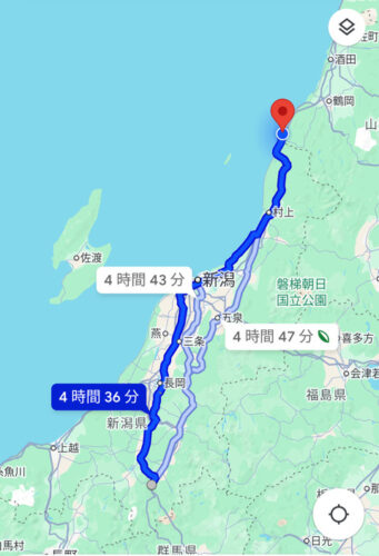 【画像】5時間運転して新潟縦断してきた