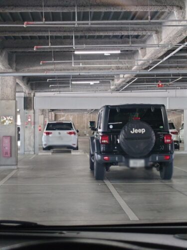 駐車場なんやがこれジープの隣って停めてもええんか?