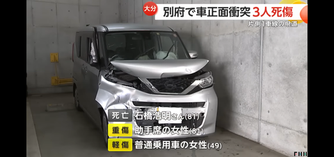 【悲報】軽自動車がカローラと正面衝突した結果wwwwwwwwwwwwwwwwwwwwwwwwwww