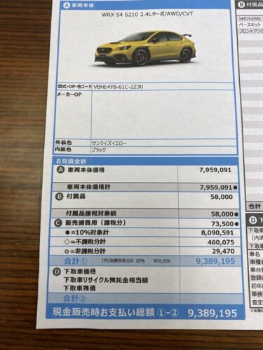 国産のくせに新車の見積もりが高杉ワロタｗｗ